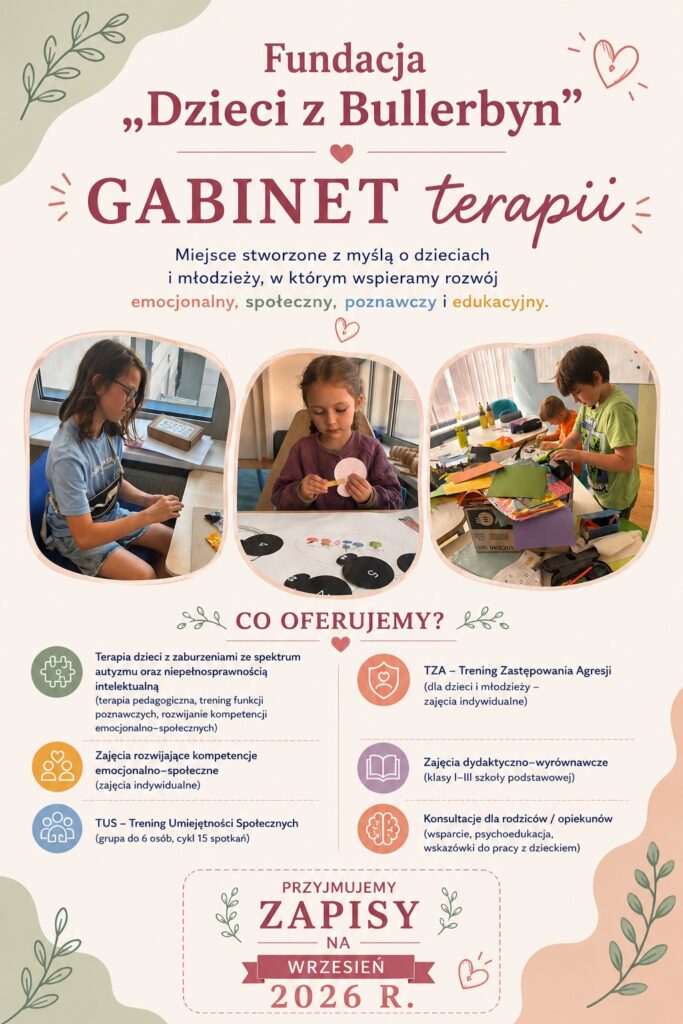 Zajęcia terapeutyczne w Lubinie